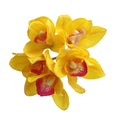 5 heads artificial cymbidium orchids