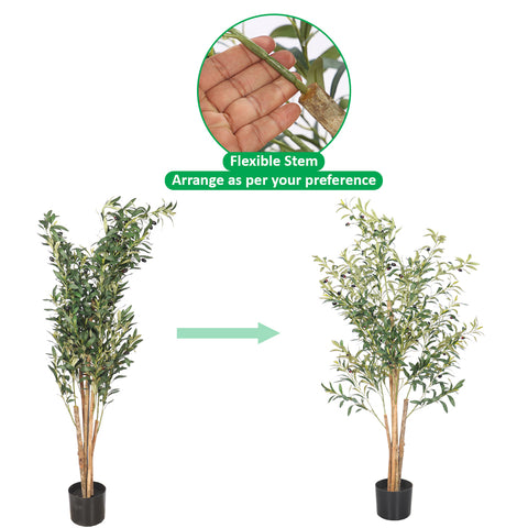 Realistic artificial olive tree