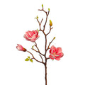 Lifelike magnolia flower stems