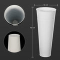 Elegant metal flower display bucket for living room
