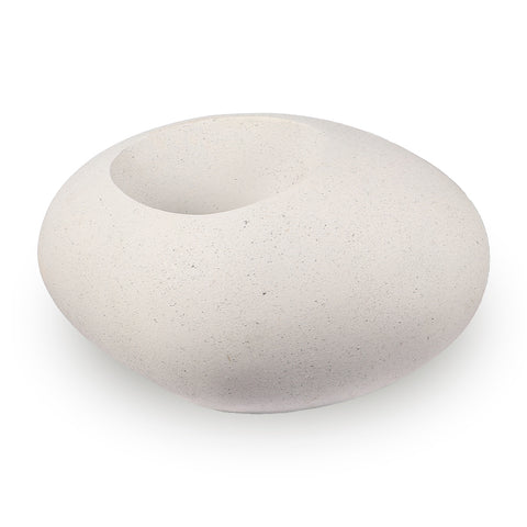 L-gray Concrete Dinosaur Egg Design Planter