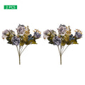 2pcs artificial mini rose flower with filler bunch
