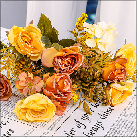 Buy artificial mini rose bunch online