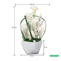 table white flower centerpiece