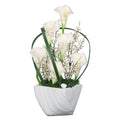 white floral decor for home