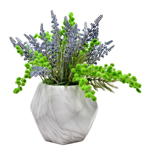 Artificial flowers real touch lavender bouquet