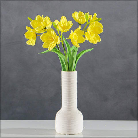 real touch fake daffodil stem