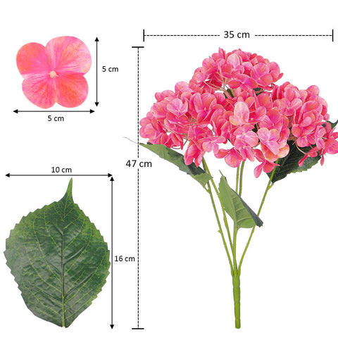 2-Packs Nearly Natural 3D Hydrangea Flower
