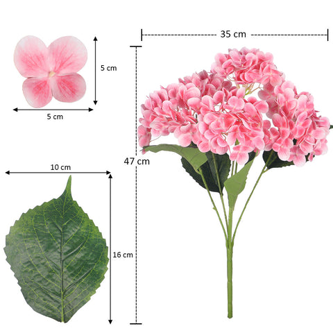 2-Packs Nearly Natural 3D Hydrangea Flower
