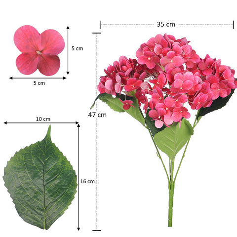 2-Packs Nearly Natural 3D Hydrangea Flower