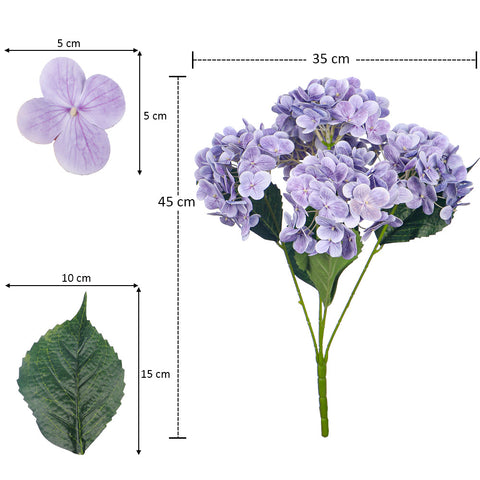 2-Packs Nearly Natural 3D Hydrangea Flower