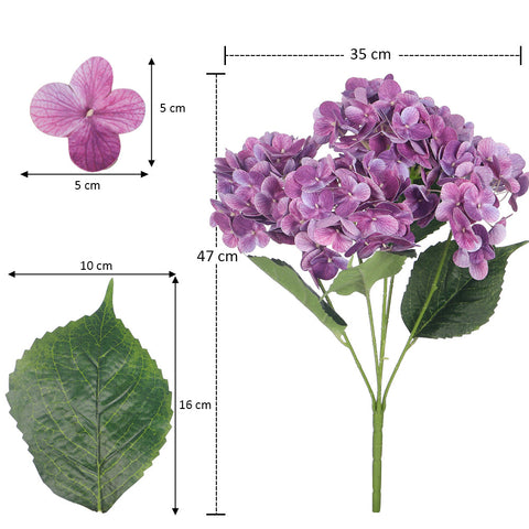 2-Packs Nearly Natural 3D Hydrangea Flower