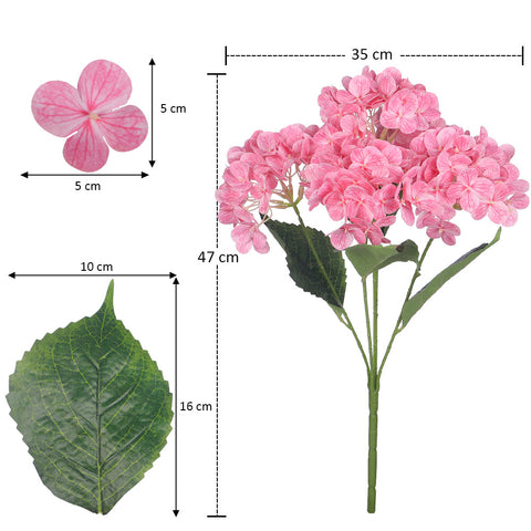 2-Packs Nearly Natural 3D Hydrangea Flower