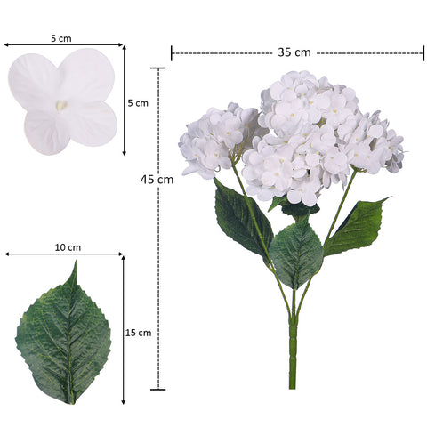 2-Packs Nearly Natural 3D Hydrangea Flower