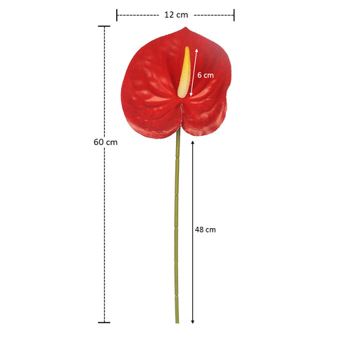 fake anthurium flower