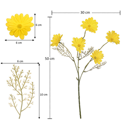 Realistic daisy stem