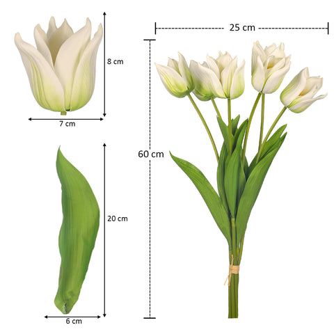 Realistic Faux Tulip Bouquet