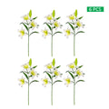 artificial white lily for floral arrangements