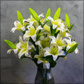 faux lily flower with realistic petals