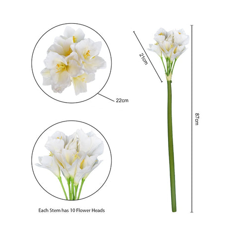 faux white kaffir lily