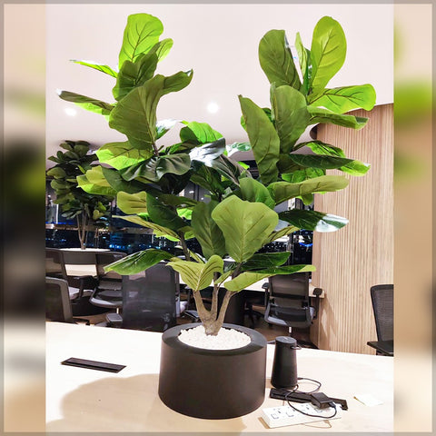 faux plants for office decor