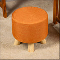 Round Shaped Ottoman Wood Stool