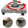 wind resistant garden umbrella with marble base