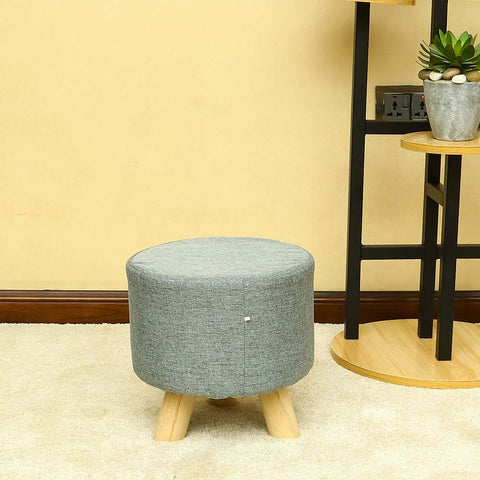 Round Shaped Ottoman Wood Stool
