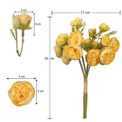 Silk Peony Flower