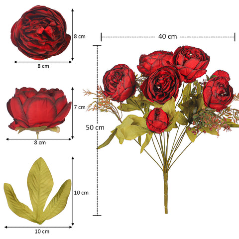 Faux Peony Floral Arrangement