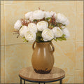 Lifelike Silk Peony Bouquet