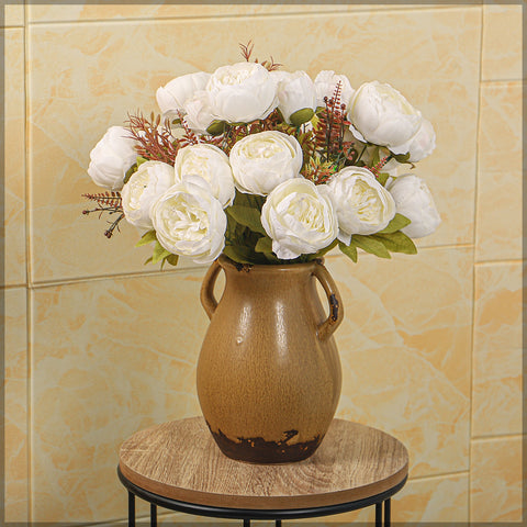Lifelike Silk Peony Bouquet