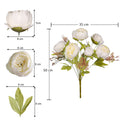 Silk Peony Bouquet for Home Decor