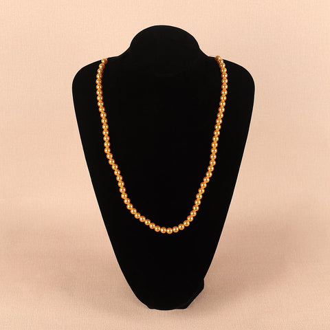 Gold pearl beads string chain