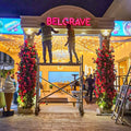 4m high pillars flower decoration