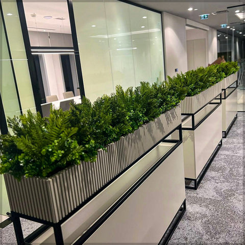 artificial wall grass decoration for office