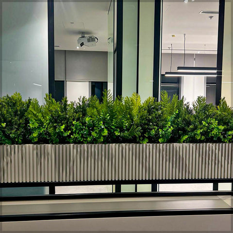 office wall grass panels