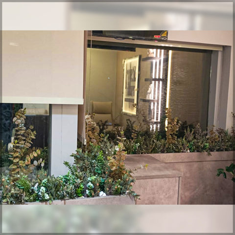 plant box and wall decoration