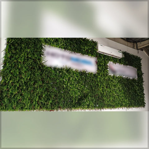 plastic grass for wall decor