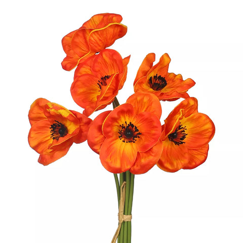 Silk Artificial Poppy Flowers