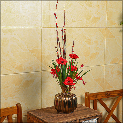 Faux Poppy Flowers