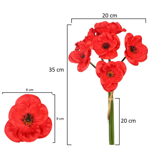 Fake Poppy Flower