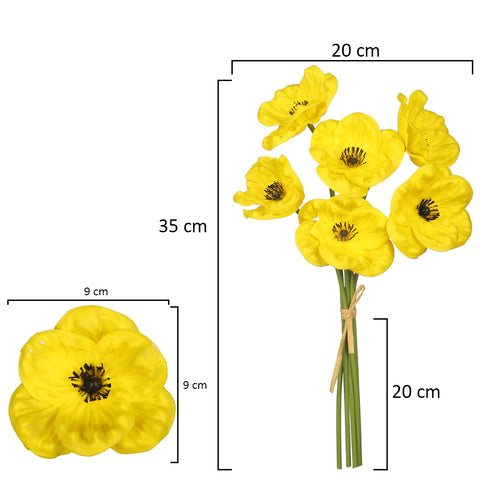 Silk Poppy Flowers