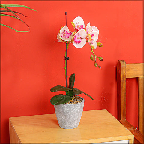 Faux orchid flowers