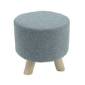 Round Shaped Ottoman Wood Stool
