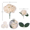 Artificial 6 Head Silk Hydrangea