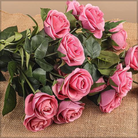 artificial real touch rose flowers