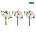Nearly natural real touch roses for decor