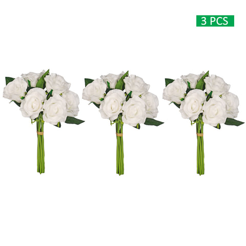 Nearly natural real touch roses for decor