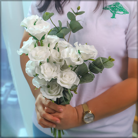 Realistic real touch roses